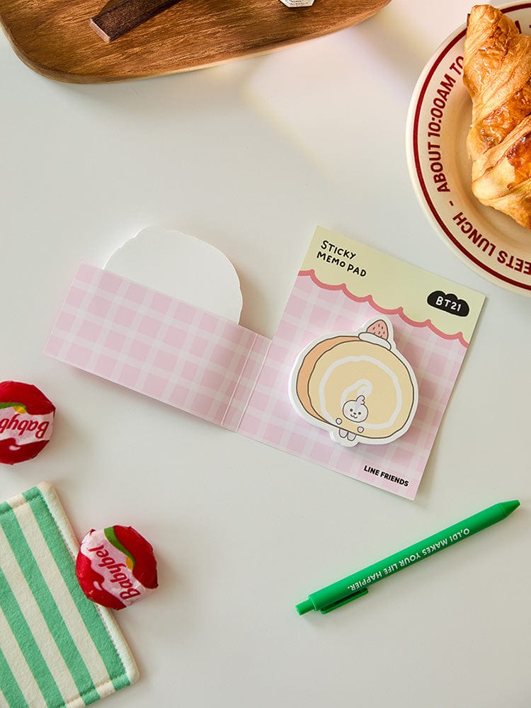 BT21 MANG BABY STICKY MEMO NOTEPADS BAKERY SHOP