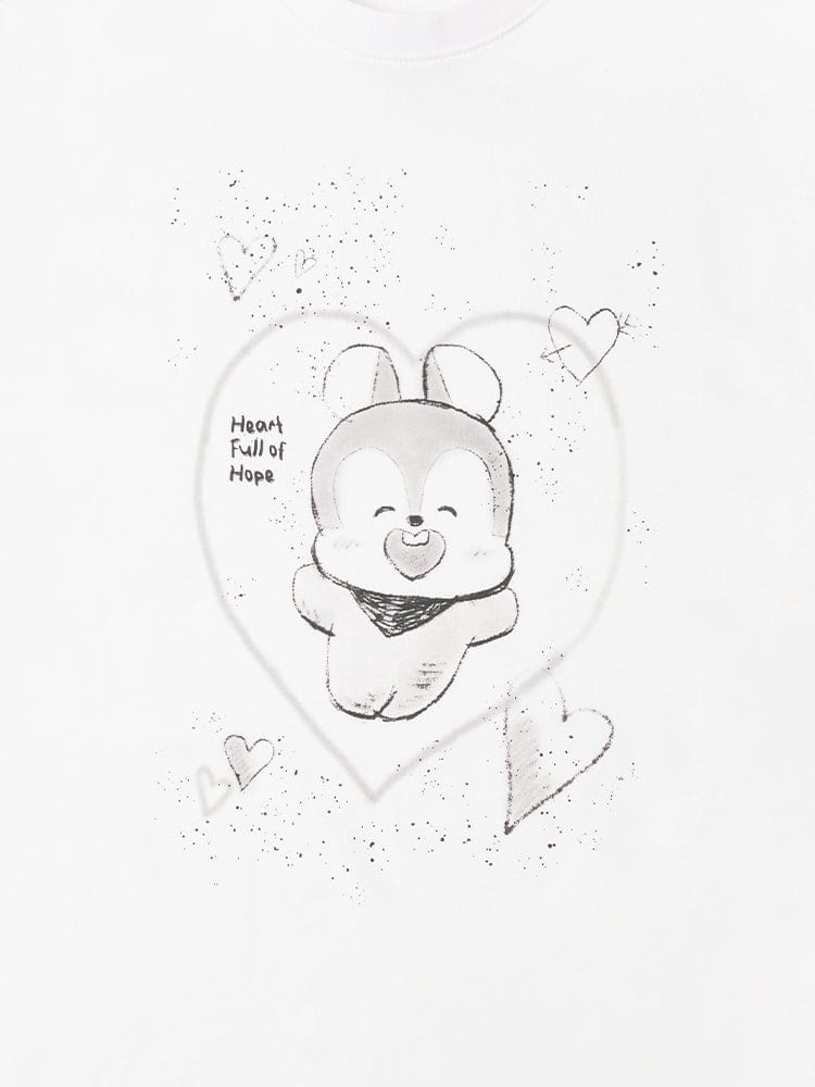 BT21 MANG BASIC STREET SHORT SLEEVE TSHIRT WHITE (M)