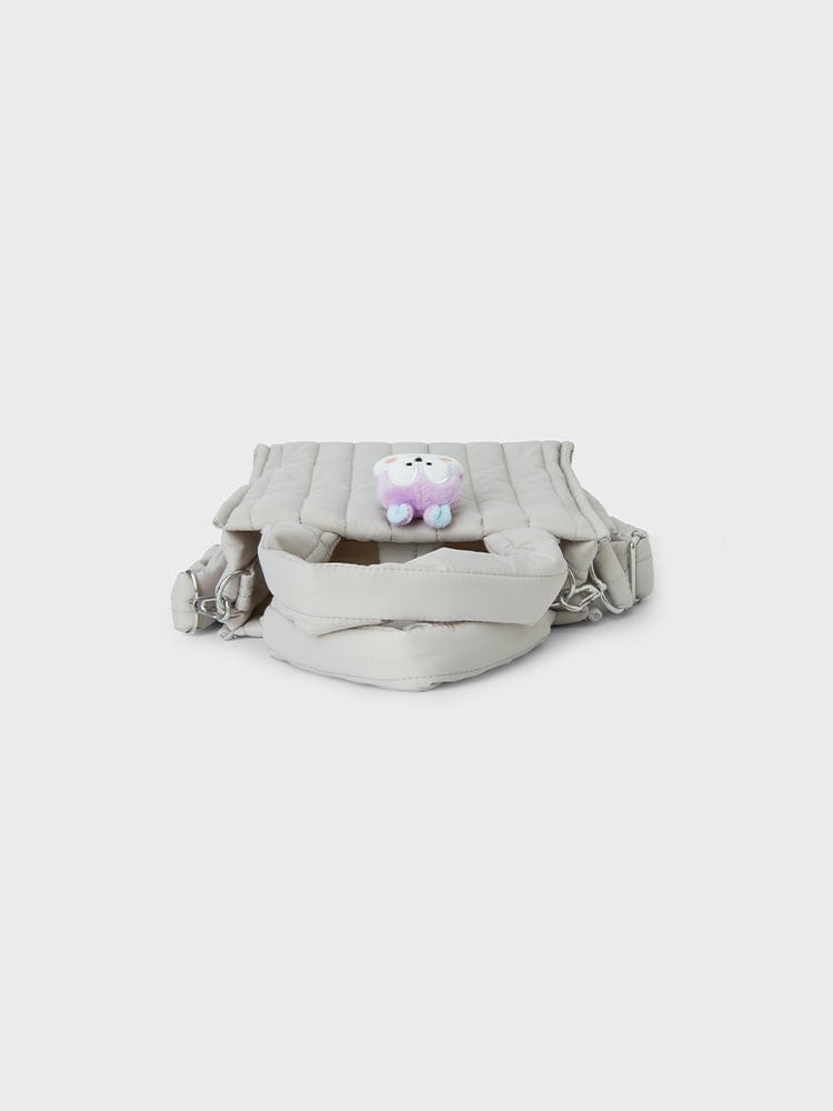 BT21 MANG QUILTED BAG WITH FACE PLUSH BADGE WINTER EDITION