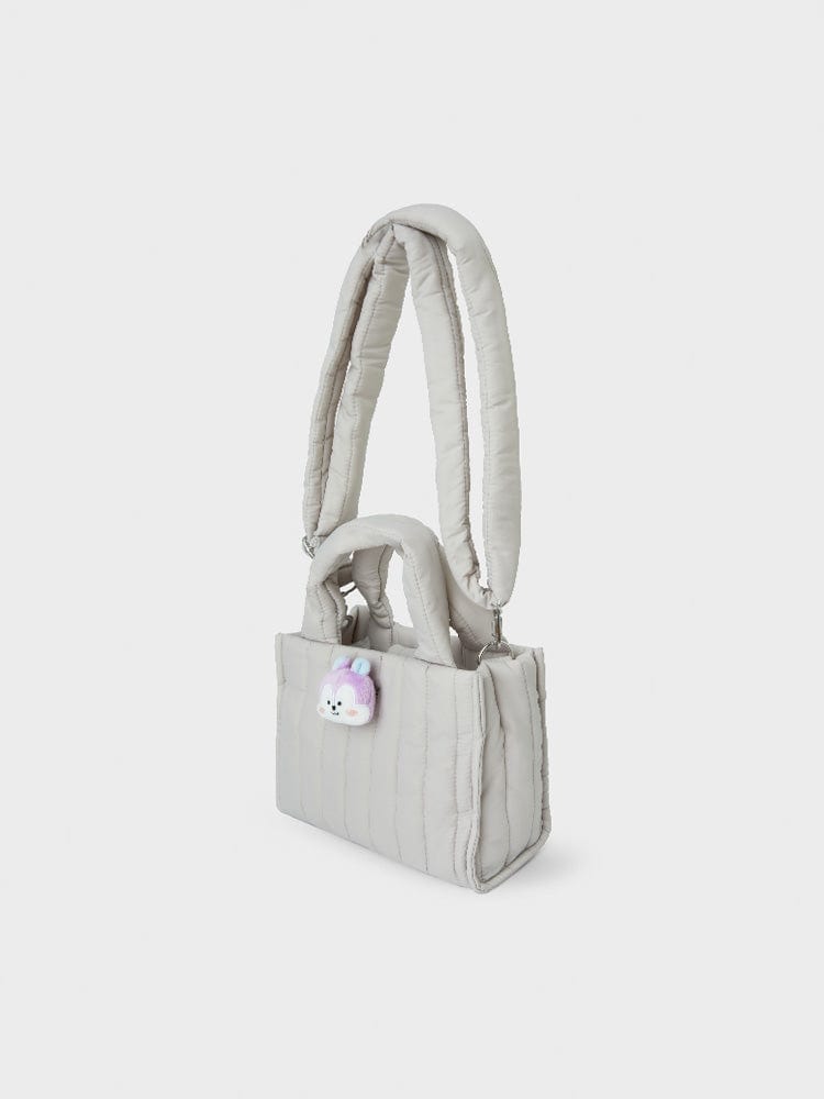 BT21 MANG QUILTED BAG WITH FACE PLUSH BADGE WINTER EDITION