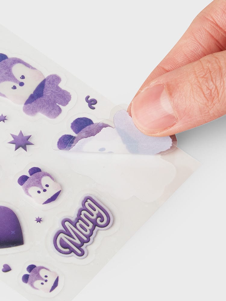 BT21 MANG minini STICKERS PURPLE OF WISH EDITION