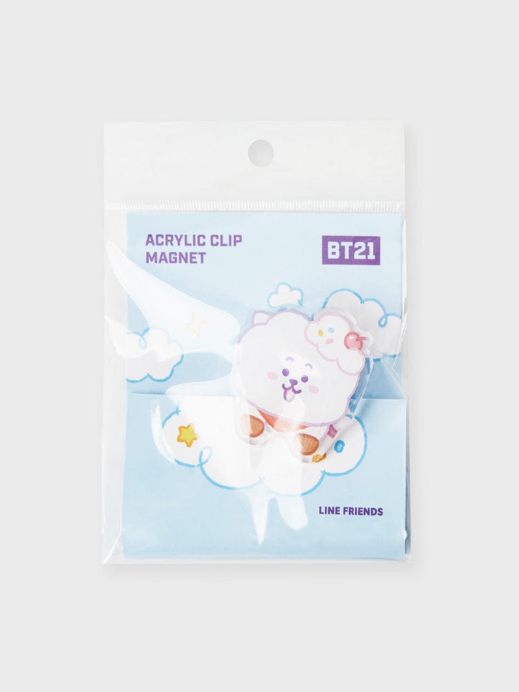 BT21 RJ ACRYLIC MAGNETIC CLIP ON THE CLOUD EDITION