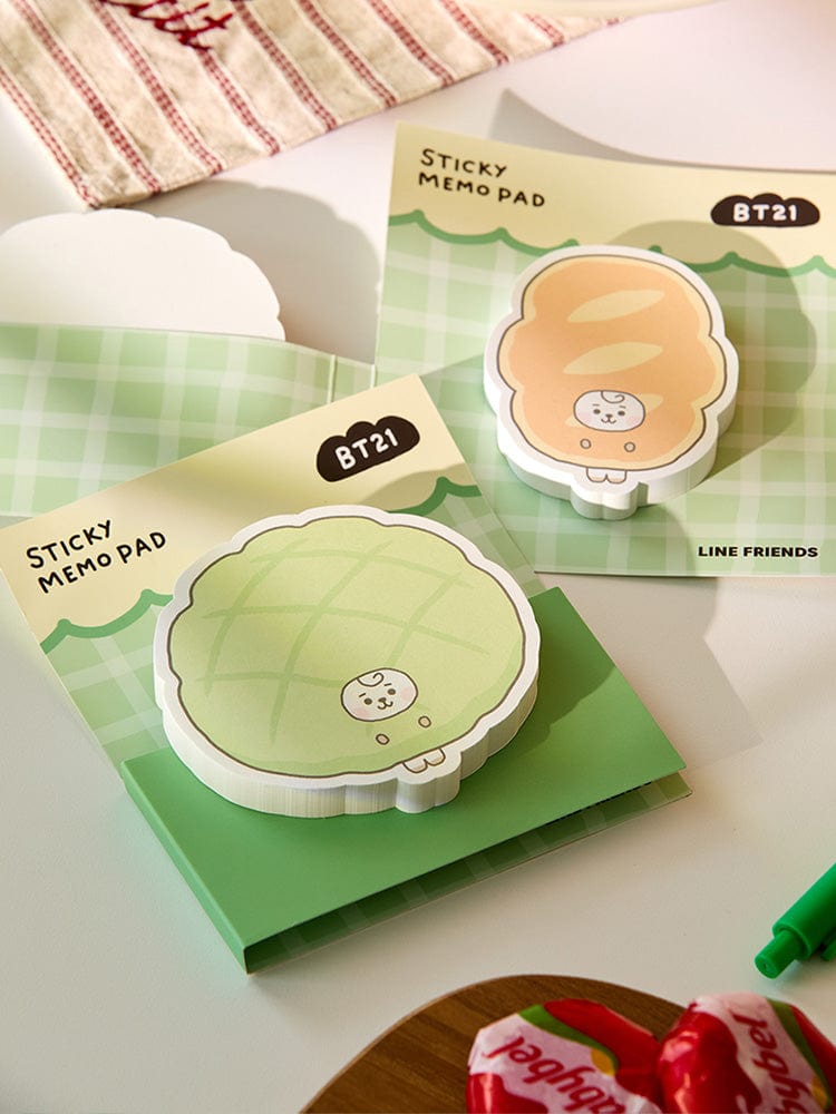 BT21 Rj Baby Sticky Memo Notepads Bakery Shop