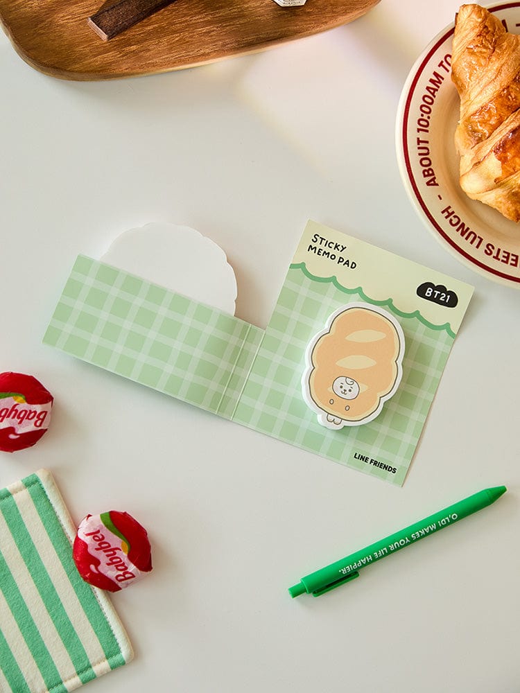 BT21 RJ BABY STICKY MEMO NOTEPADS BAKERY SHOP
