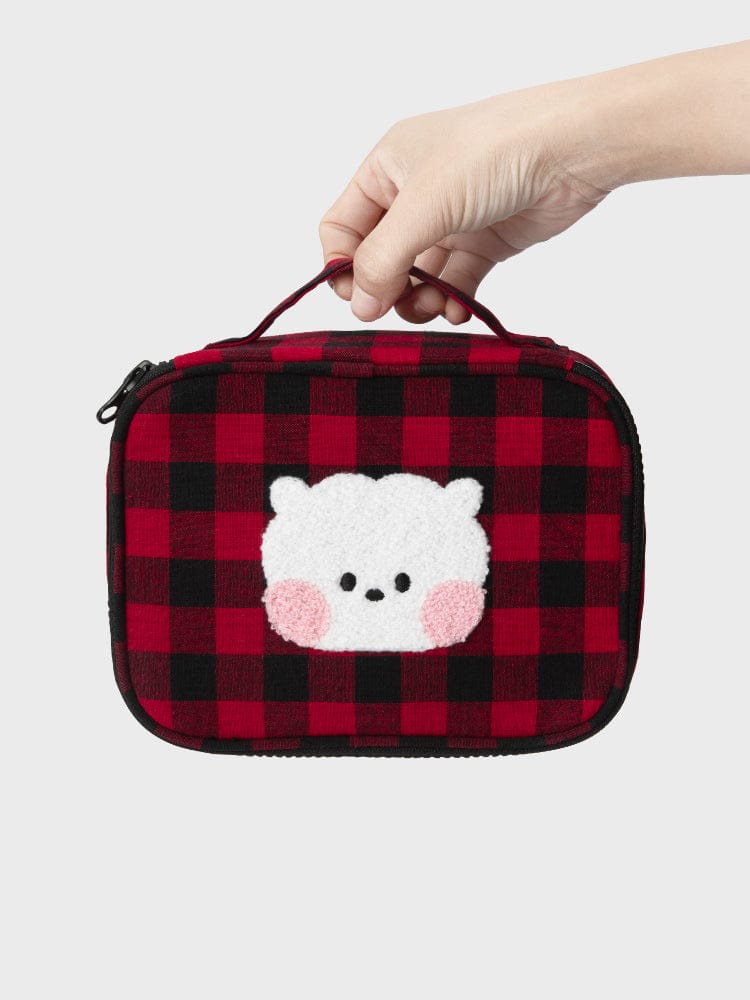 BT21 RJ minini CHECKERED POUCH BASIC