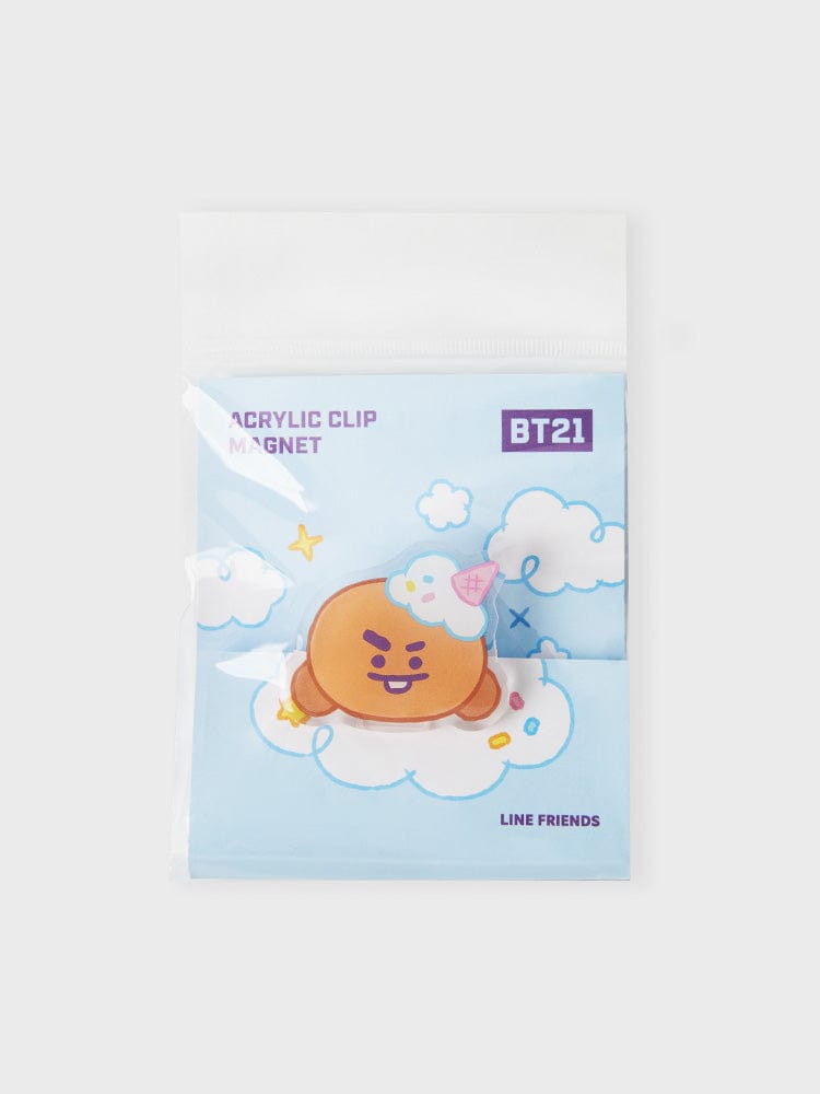 BT21 SHOOKY ACRYLIC MAGNETIC CLIP ON THE CLOUD EDITION