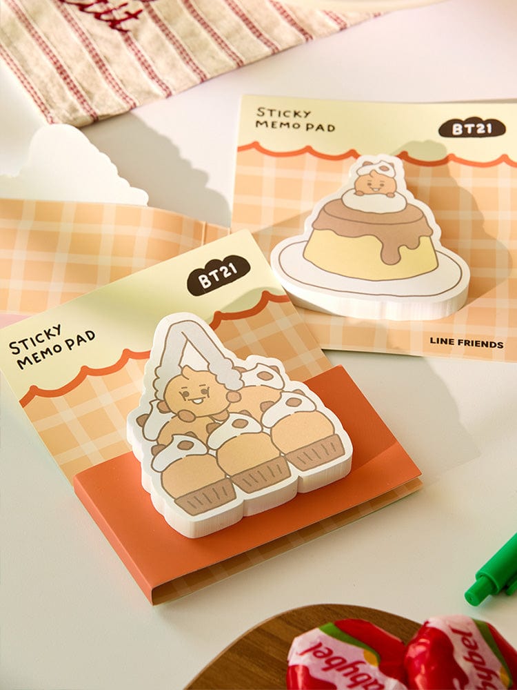 BT21 Shooky Baby Sticky Memo Notepads Bakery Shop