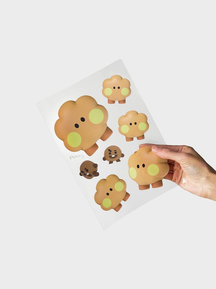 BT21 SHOOKY REMOVABLE STICKERS BIG & TINY EDITION