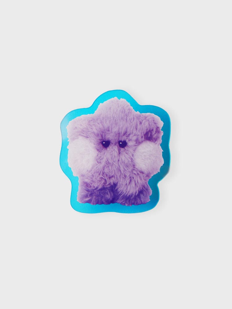 BT21 Shooky ミニミニ アクリル マグネティッククリップ パープル オブ ウィッシュエディション