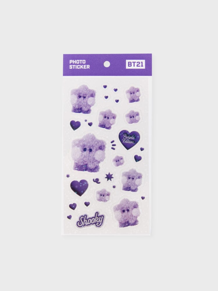 BT21 SHOOKY minini STICKERS PURPLE OF WISH EDITION