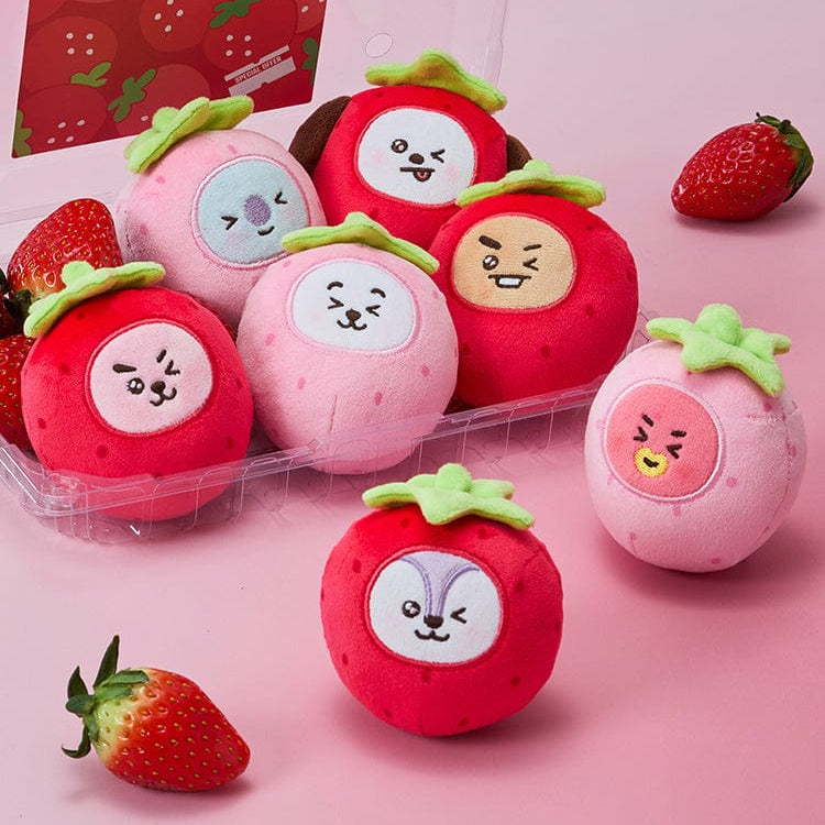 BT21 Strawberry Party Stress Ball Doll