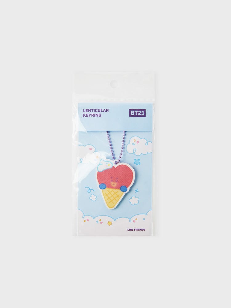 BT21 TATA LENTICULAR 3D KEYRING ON THE CLOUD EDITION