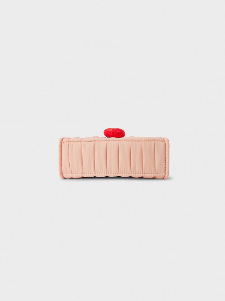 BT21 TATA QUILTED BAG WITH FACE PLUSH BADGE WINTER EDITION