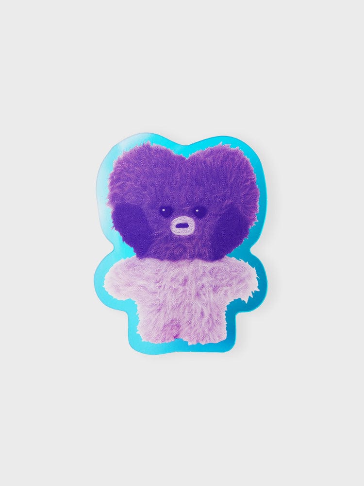 BT21 Tata Minini Acrylic Magnetic Clip Purple Of Wish Edition