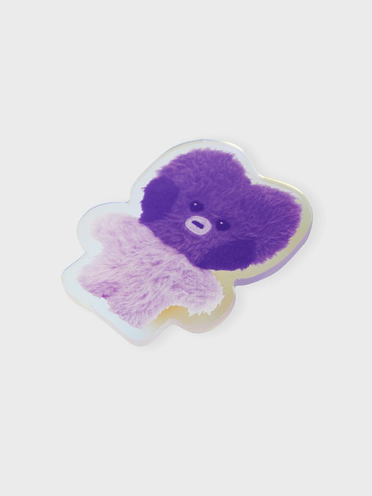 BT21 TATA minini ACRYLIC MAGNETIC CLIP PURPLE OF WISH EDITION