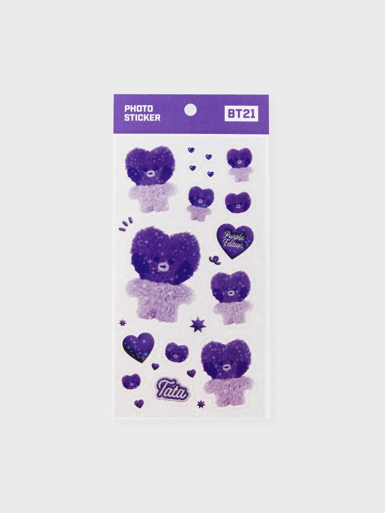 BT21 TATA minini STICKERS PURPLE OF WISH EDITION