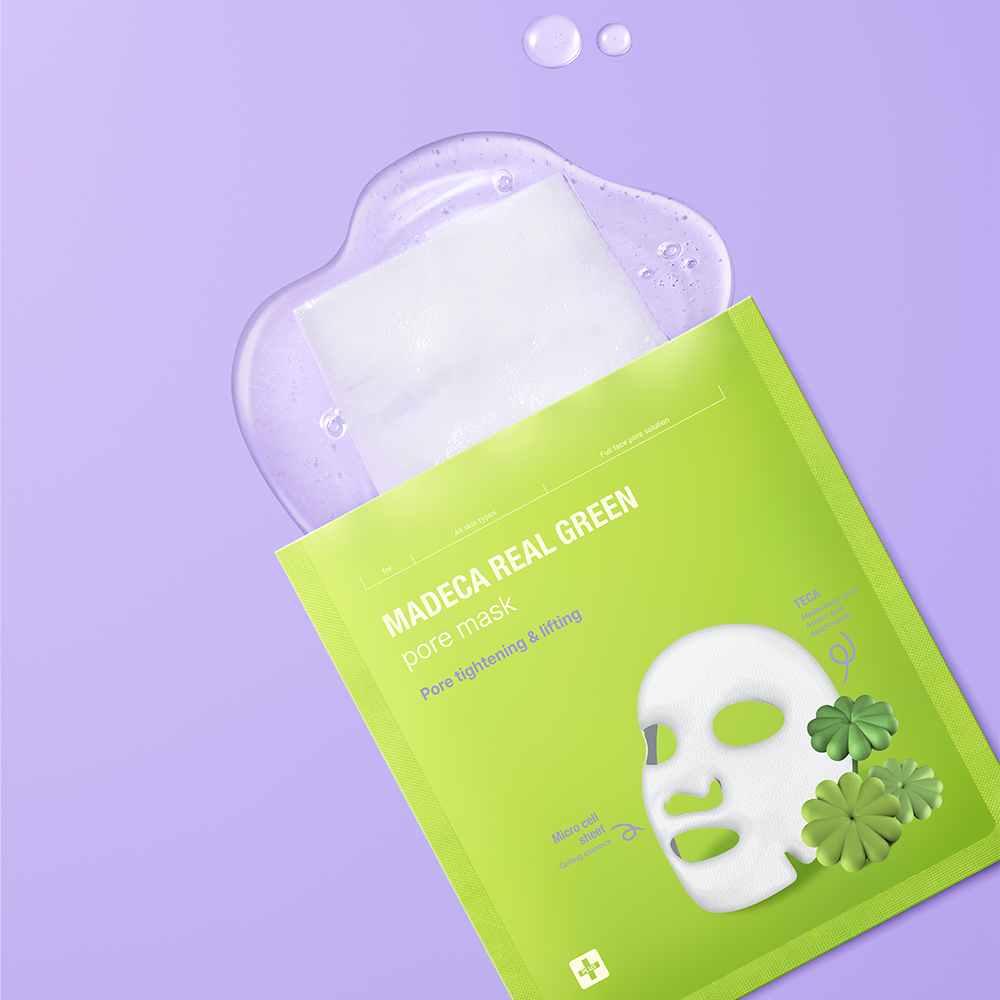 Centellian 24 Madeca Real Green Pore Mask Pack 10 Sheets