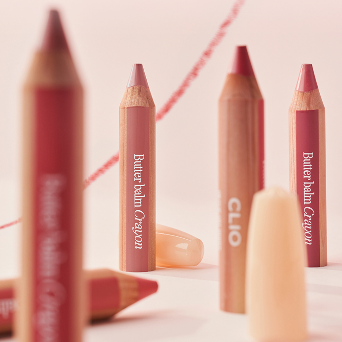 Clio Butter Bomb Crayon Special Set (Main Product + Sharpener)