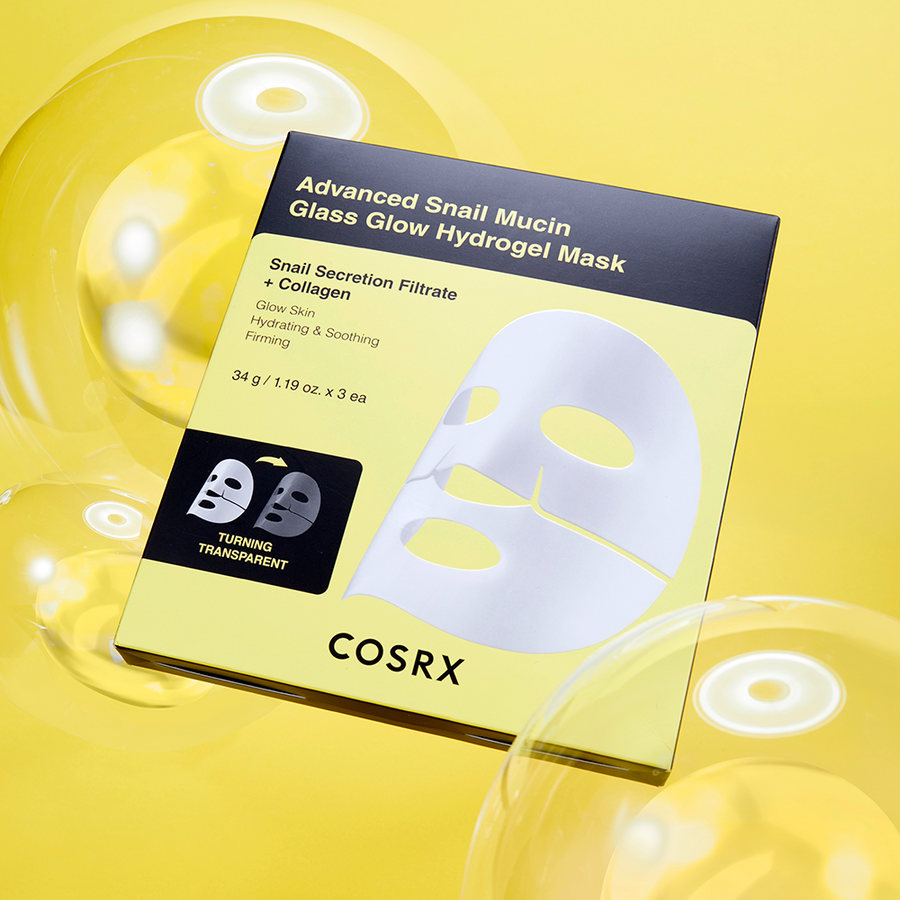 COSRX Advanced Snail Mucin Glass Glow Hydrogel Mask (3 Mask)