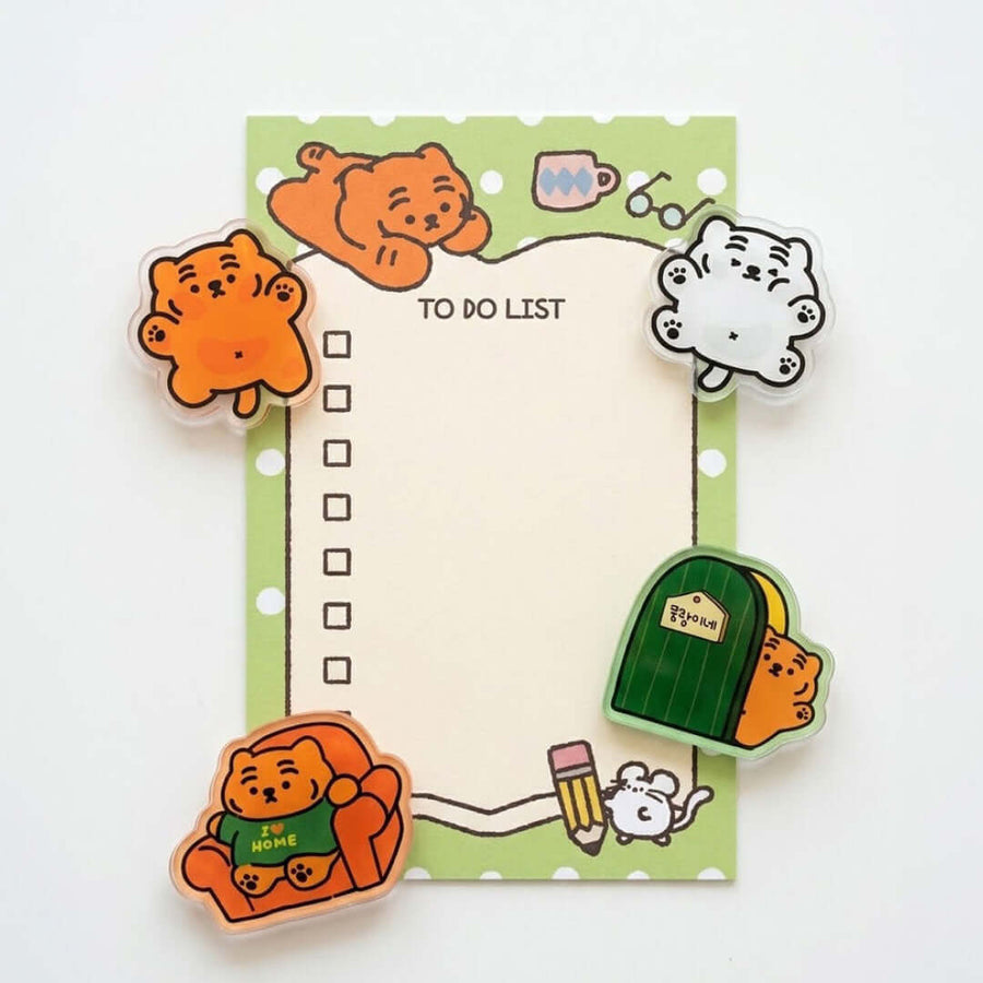 Muzik Tiger I Love Home Ddungrangi Acrylic Magnet 4 Types