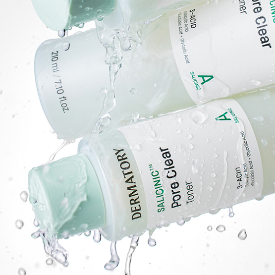 DERMATORY Salicinic Pore Clear Toner 210ml - refreshing skincare product with salicylic acid for clear pores