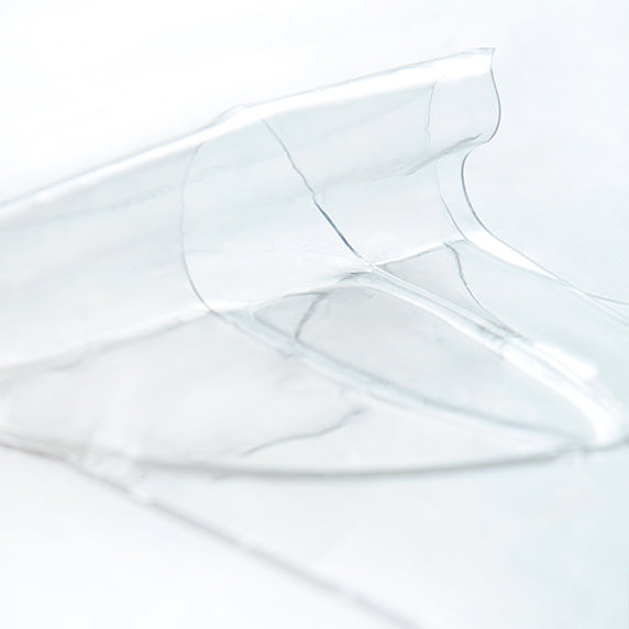 Transparent sheet of DERMATORY Salicinic Pore Tightening Wrapping Gel Mask showcasing its texture and pore-tightening benefits.