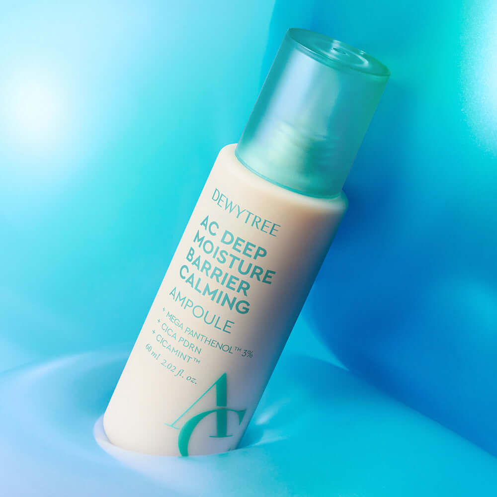 DEWYTREE AC Deep Barrier Soothing Moisturizing Ampoule 60ml product image on a blue background