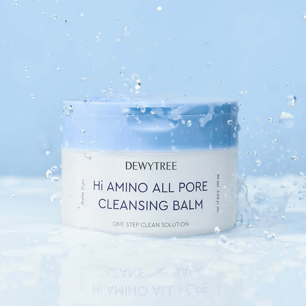 DEWYTREE Hi Amino Pore All Deep Cleansing Balm 90ml in a splash of water