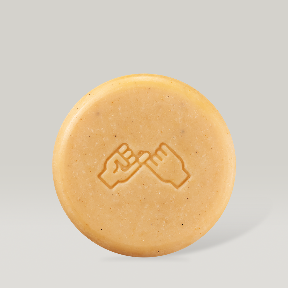 Donggubat Field Face & Body Bar Lemongrass soap bar with embossed design