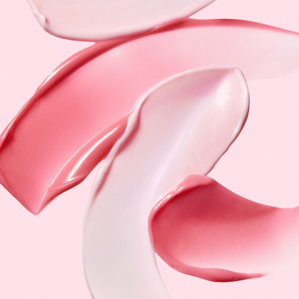DR.JART+ Vital Hydra Solutionâ„¢ Hydrating Lip Mask texture with pink and glossy swirls
