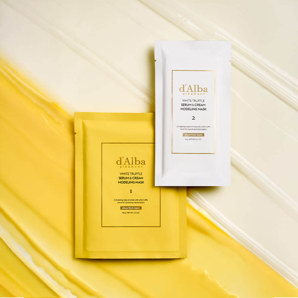 D'Alba Serum & Cream Modeling Mask 1 Box (4 Uses)