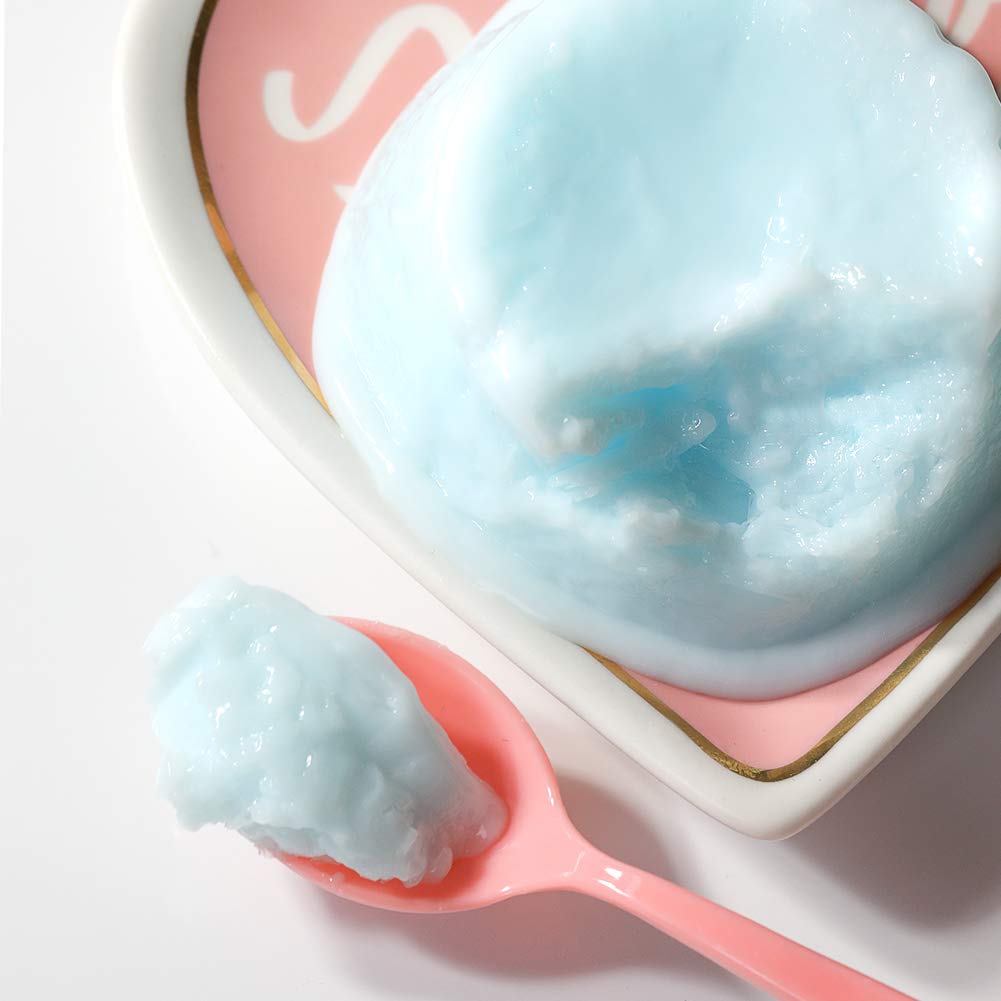 ELIZAVECCA Moisture Hyaluronic Acid Memory Cream 100g in a decorative dish with a pink spoon