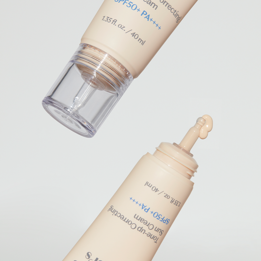 ETUDE Pure Director Tone-Up Correction Sunscreen Planning Set SPF50+/PA++++ illustrating bottle design