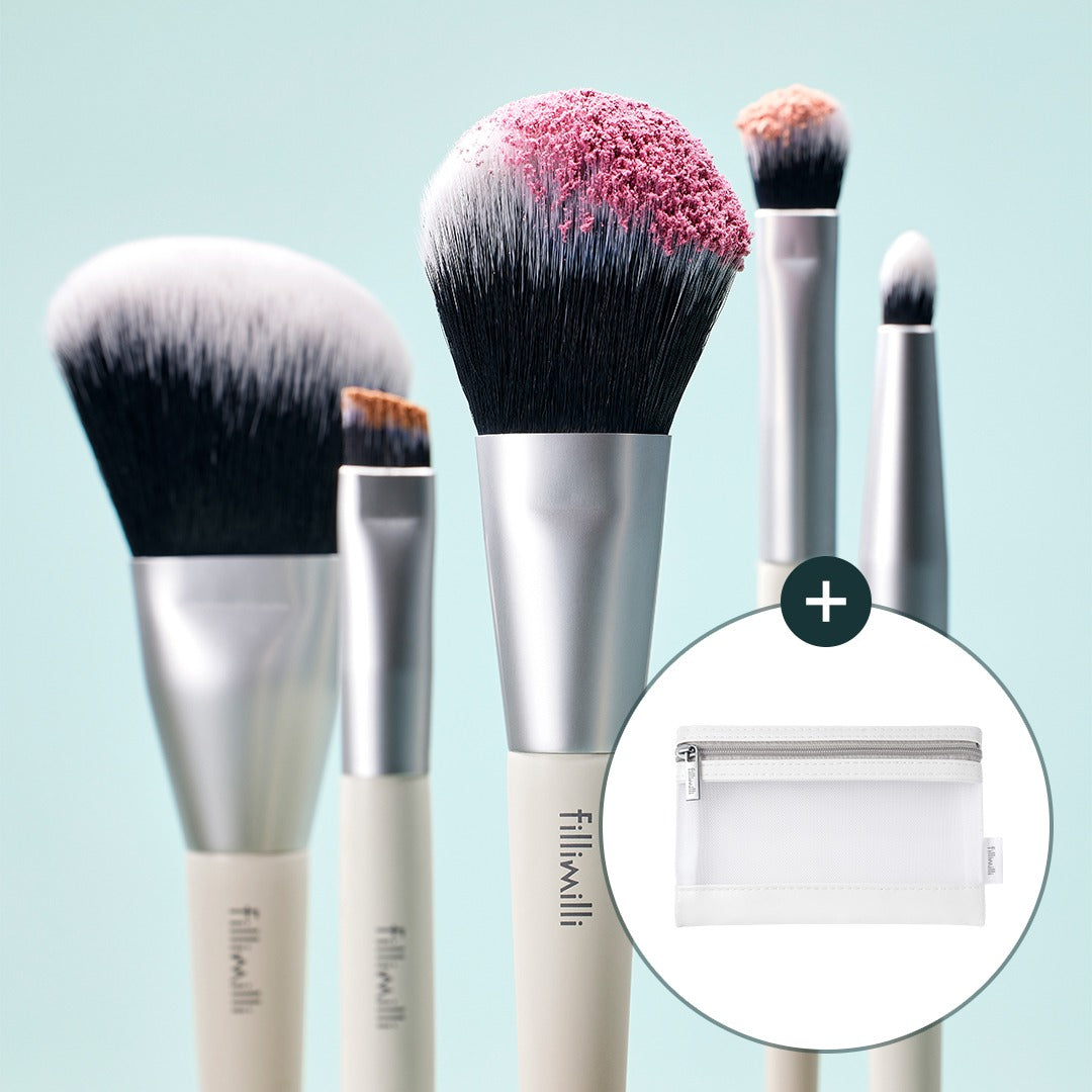 Fillimilli Mini Makeup Brush Kit (5 Types)
