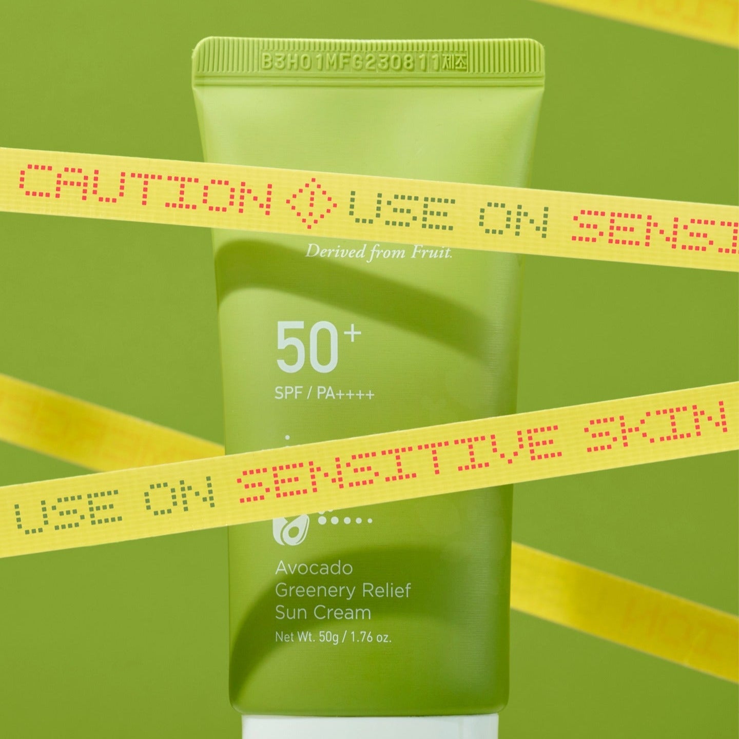 FRUDIA Avocado Greenery Relief Sun Cream 50g for sensitive skin protection, SPF 50, skincare essentials
