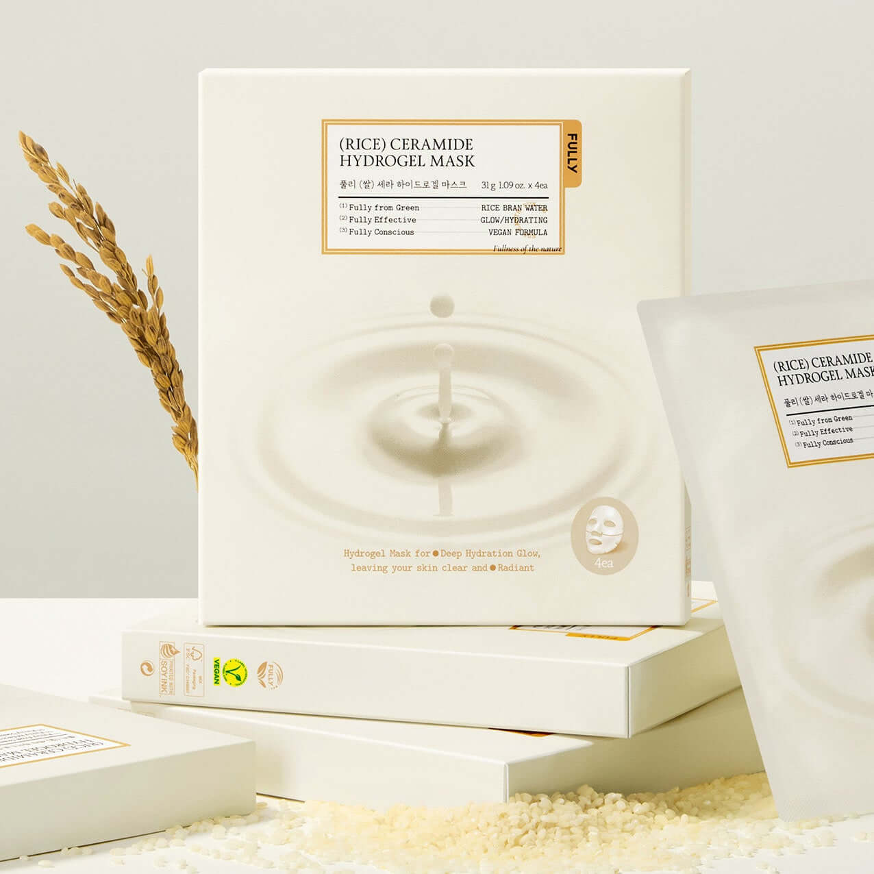Fully Rice Cera Hydrogel Mask