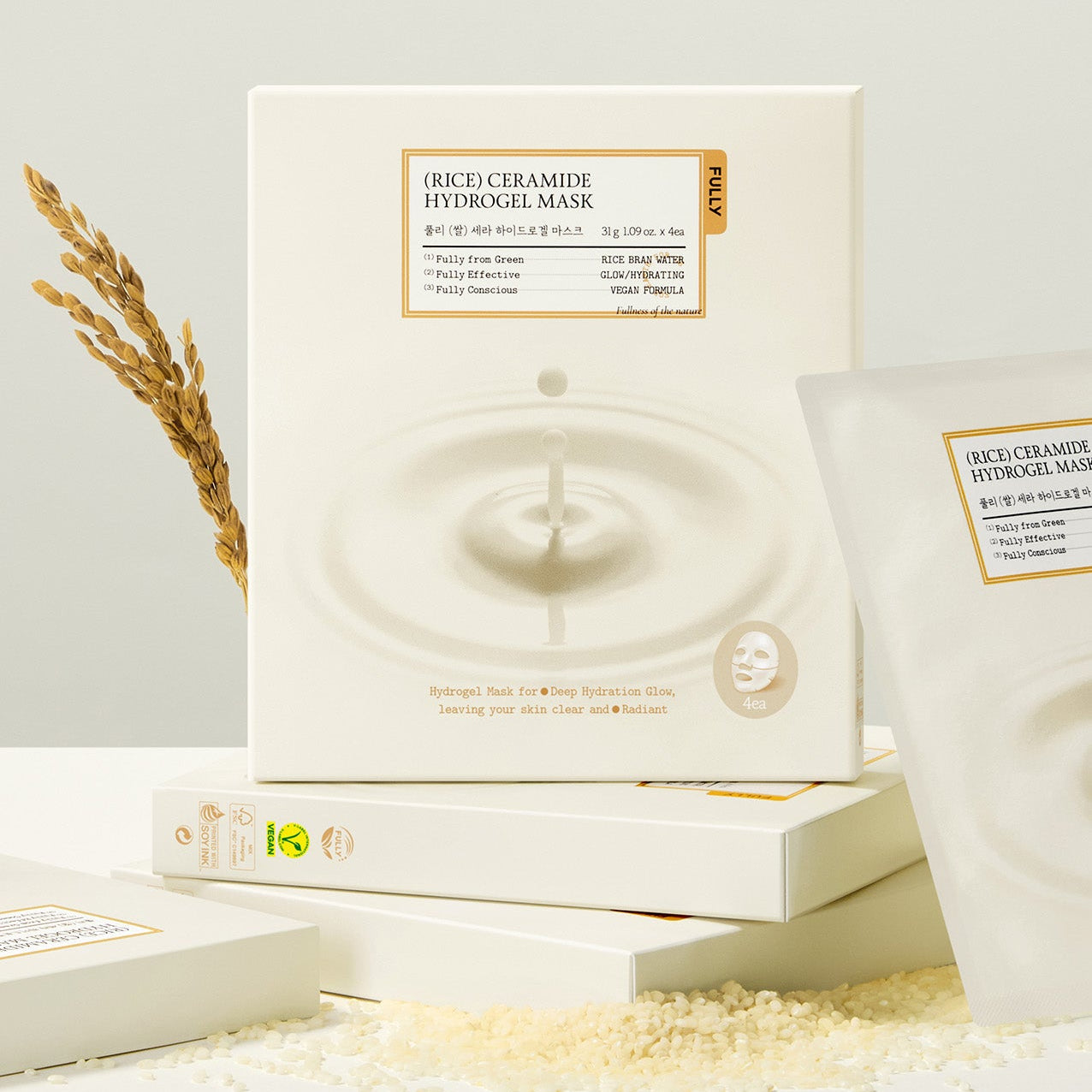 Fully Rice Cera Hydrogel Mask