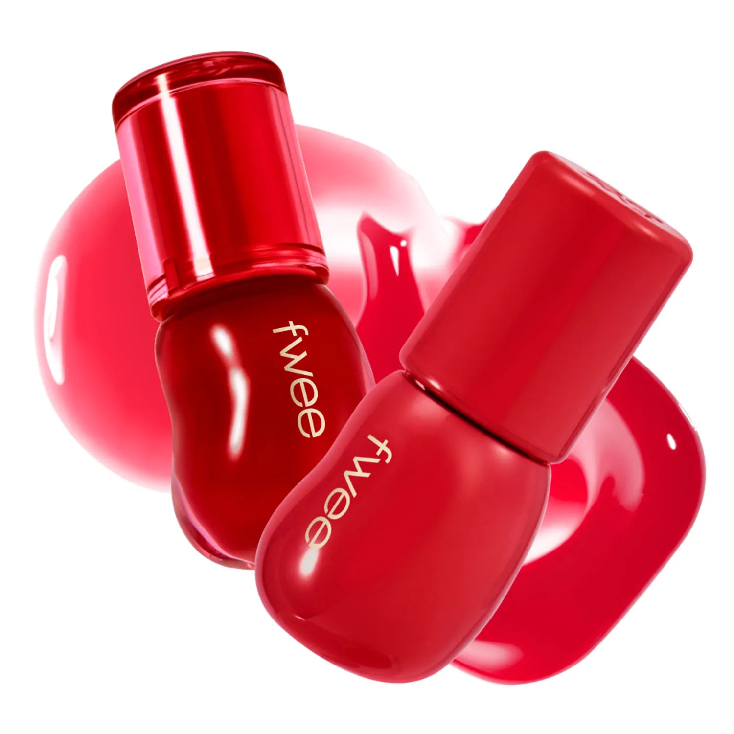 FWEE 3D Voluming Gloss in vibrant red shades with glossy finish