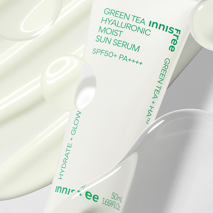 Innisfree Green Tea Hyaluronic Moist Sun Serum SPF50 PA++++ 50ml