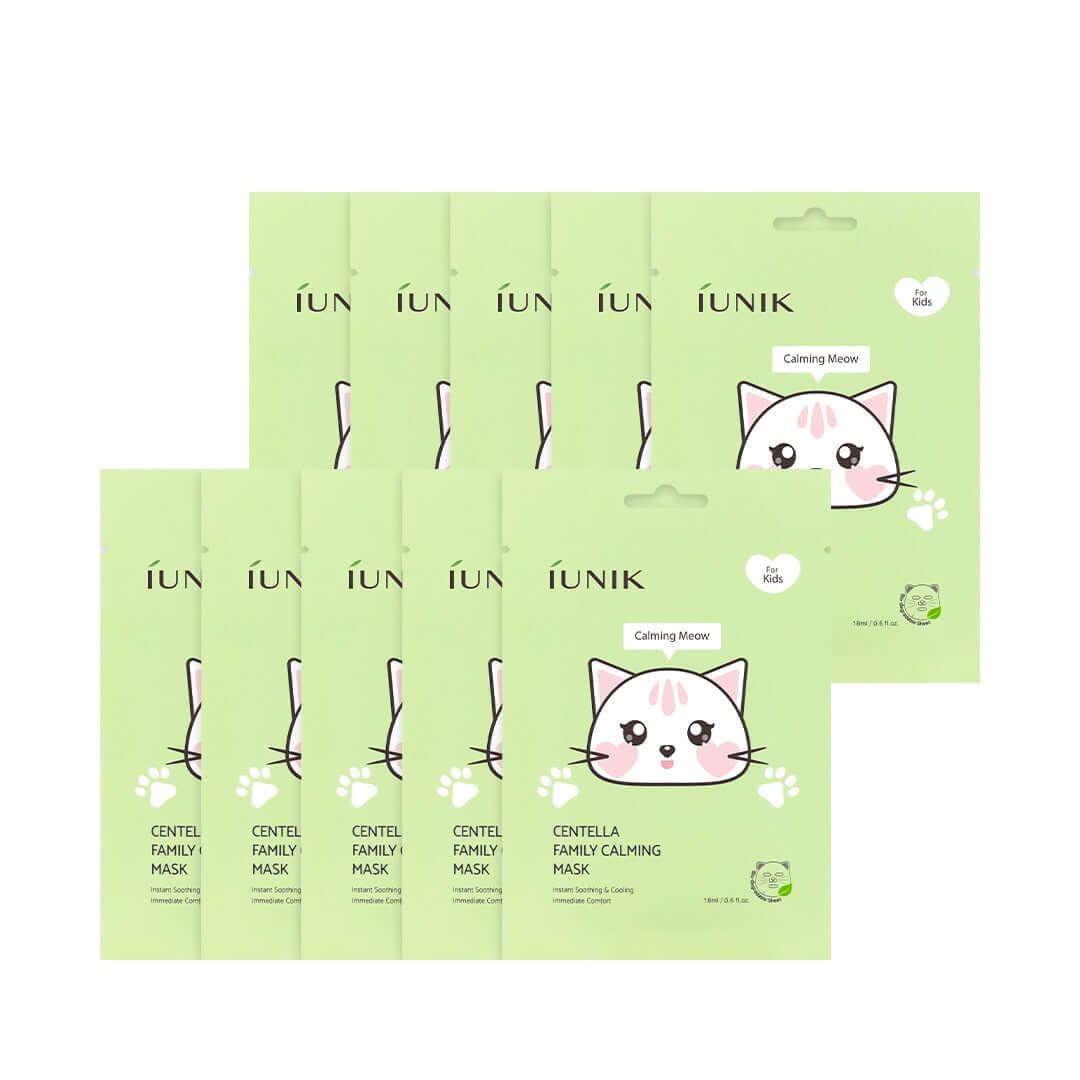 Iunik Centella Family Calming Mask For Kids (10 Sheets)