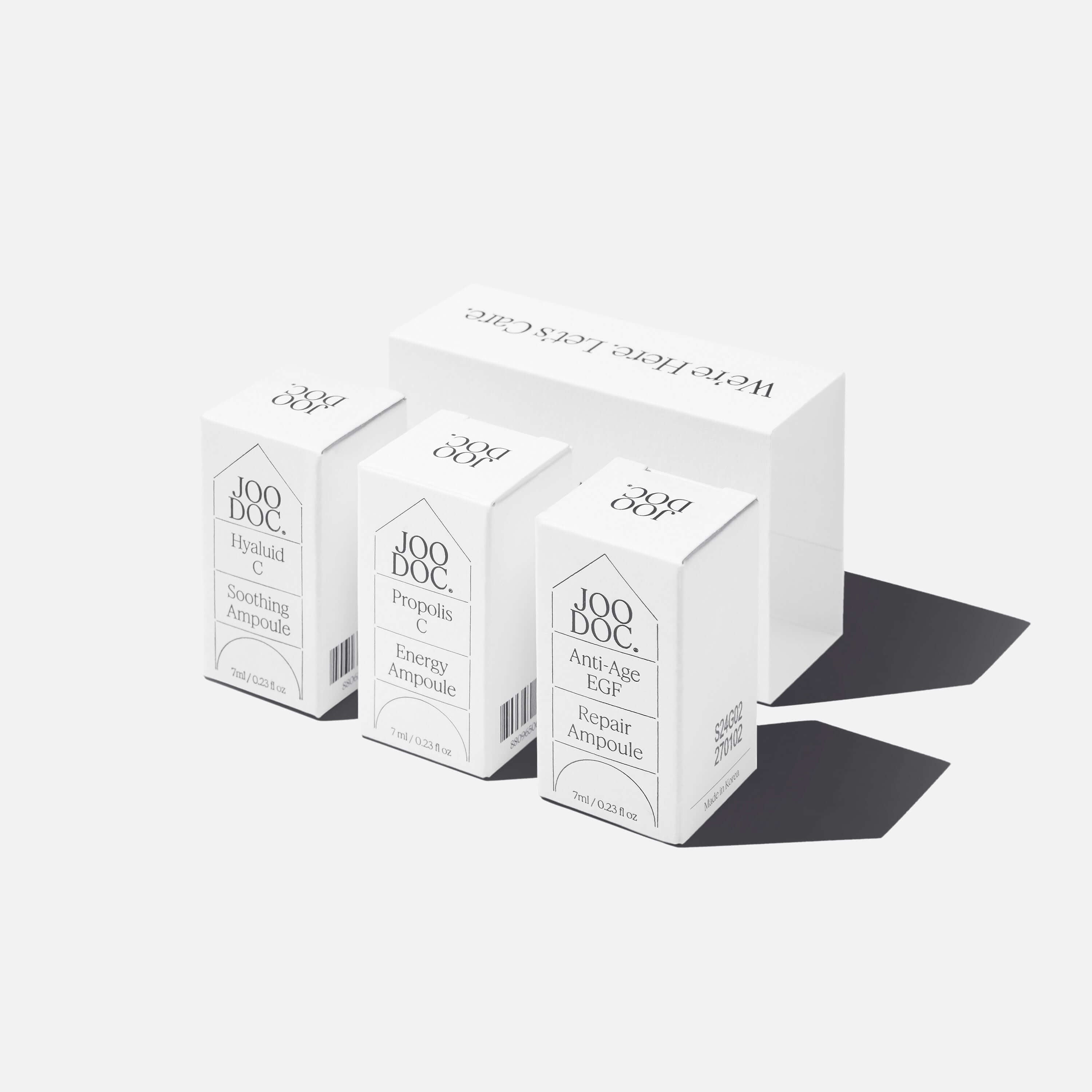 Joodoc Barrier Glow 3-Piece Ampoule Routine Kit