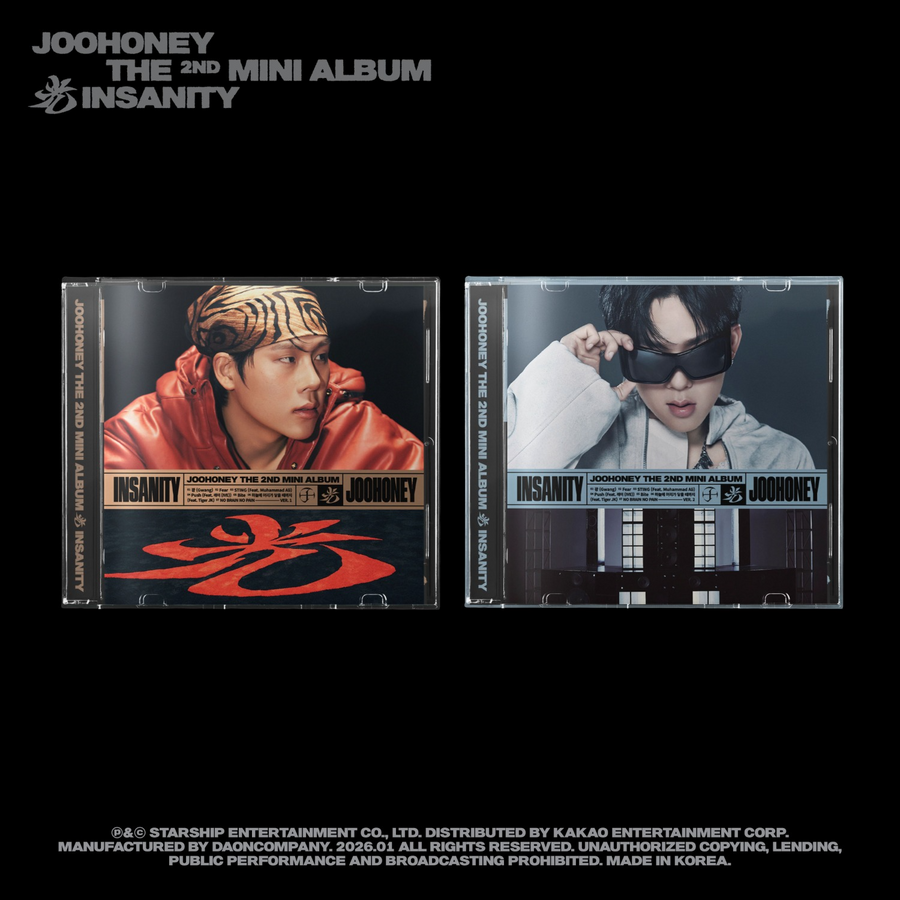 Jooheon - The 2nd Mini Album 光 (Insanity) Jewel Ver. (Ver.1 / Ver.2) (Random 1 Of 2) - Kpop Album