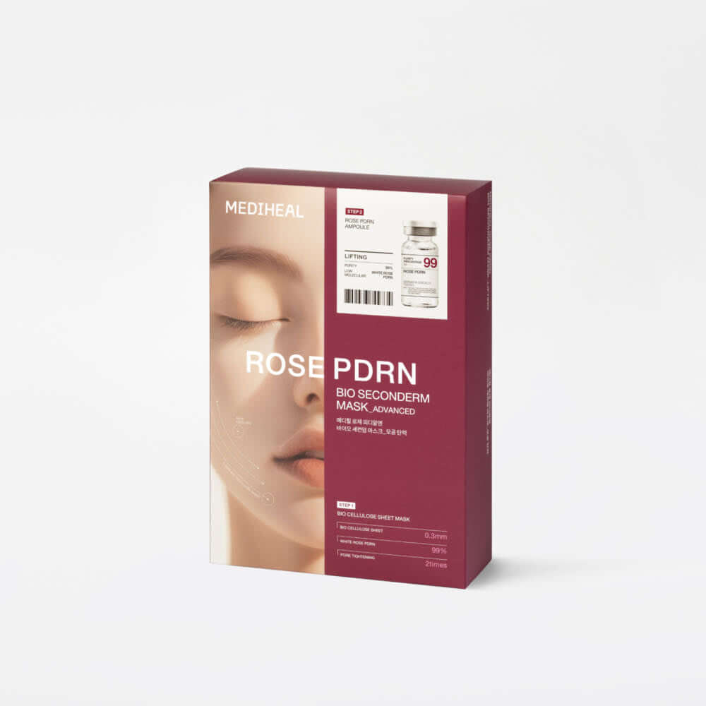 Mediheal Rosé Pdrn Bio Seconderm Mask 10 Sheets