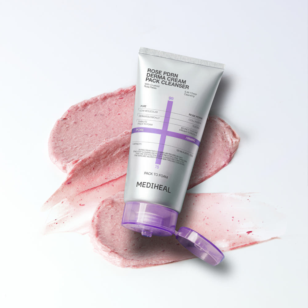 Mediheal Rose Pdrn Derma Cream Pack Cleanser 120ml
