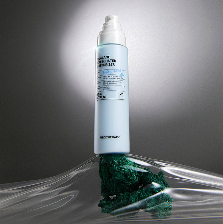MEDITHERAPY Squalane Skin Booster Moisturizer 150ml bottle displayed on textured background