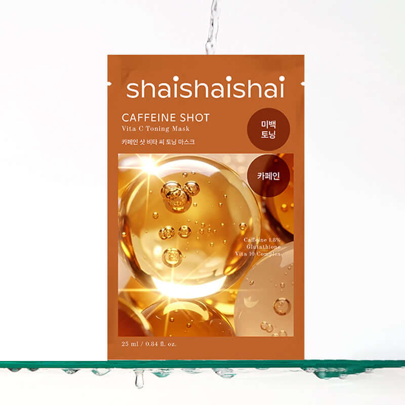 Shaishaishai カフェインショット ビタ C トーニングマスク 25ml 20枚
