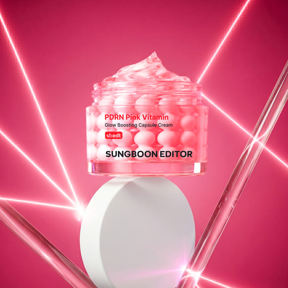 Sungboon Editor Pink Pdrn Vitamin Glow Boosting Capsule Cream 50ml