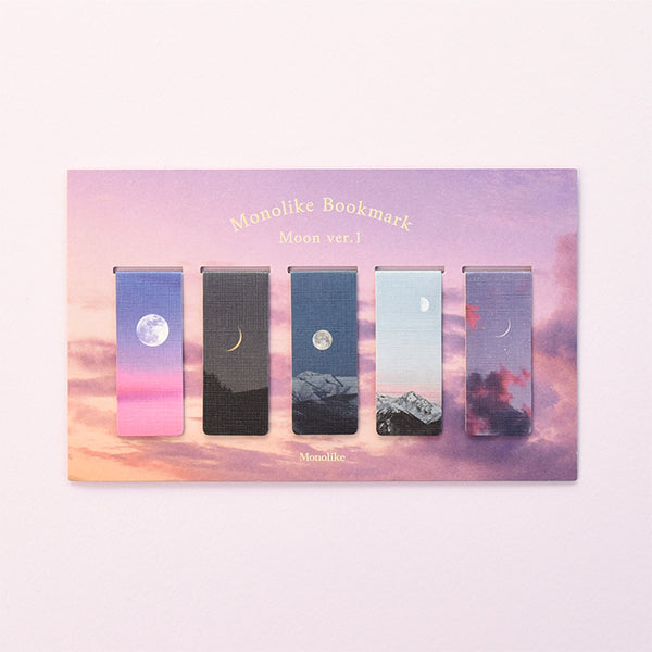 Monolike Magnetic Bookmark Set #Moon Ver.1