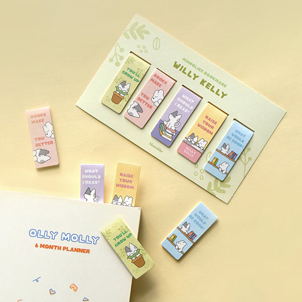 Monolike Magnetic Bookmark Set #Willykelly