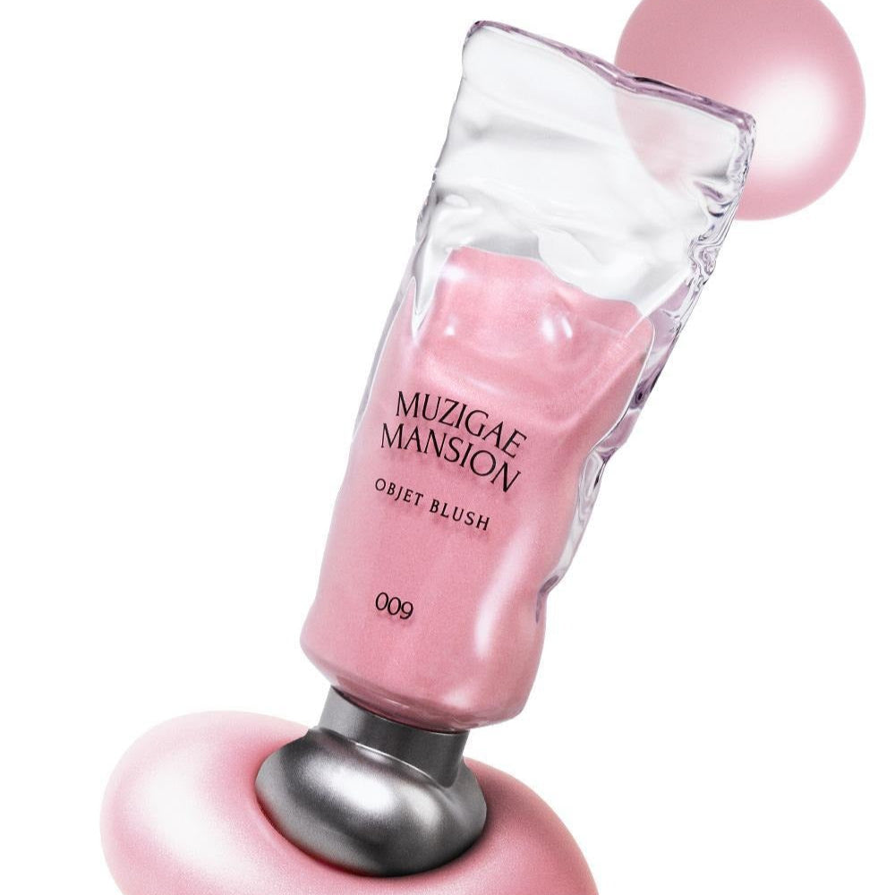 MUZIGAE MANSION Object Blush 5ml in elegant packaging, showcasing vibrant pink shade, perfect for a radiant, natural glow.